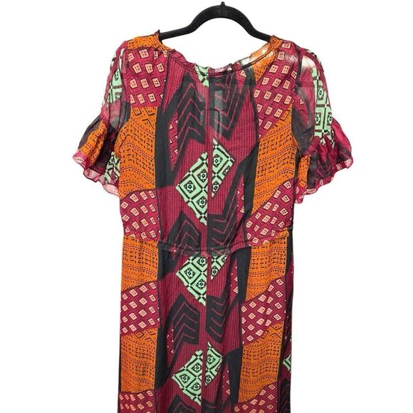 Diane von FurstenbergβSilk Patchwork Maxi Dress - Size 4 (US) - Picture 10 of 16